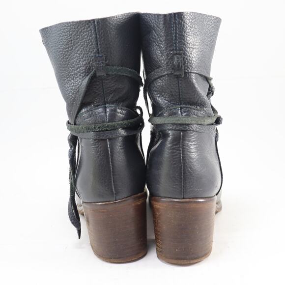 Matta Gray Leather Ankle Boots Size 38.5 Made in Italy - Picture 4 of 6